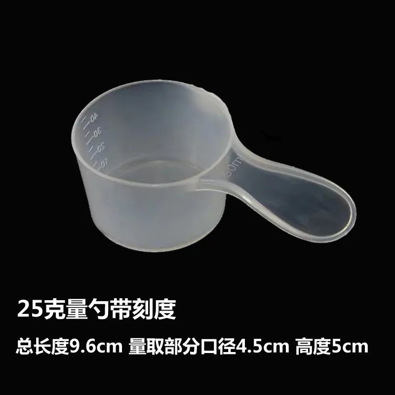 5pcs Plastic Measuring Spoons Washing Powder Spoon Plastic Gel Facial Mask Spoon Scaled Baking Tools Measuring Spoon Set