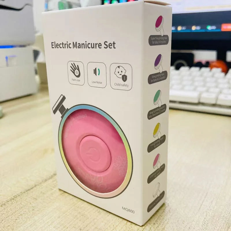 Electric Nail Trimmer Kid Nail Polisher Tool Baby Care Kit Manicure Set Easy To Trim Nail Clippers For Newborn