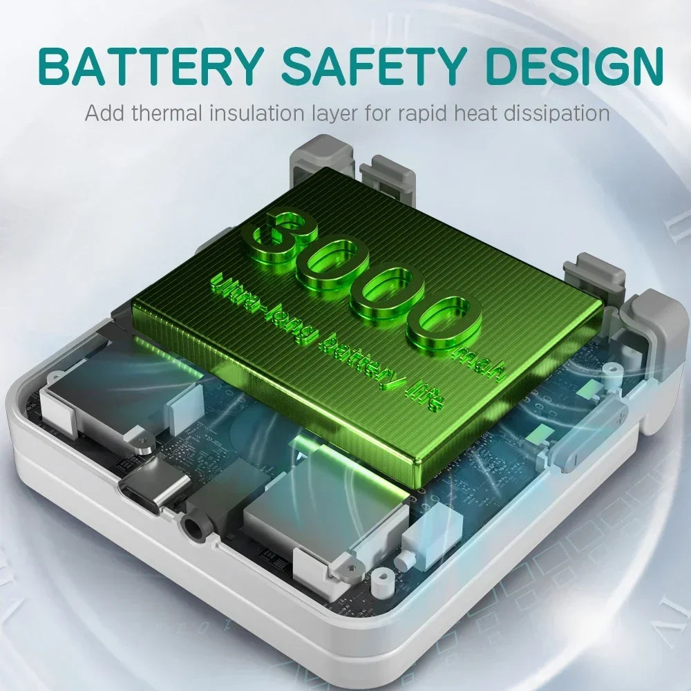 MIYOO FLIP V2 Handheld Game Console 3.5'' IPS Screen Linux OS Onion OS Retro Video Game Consoles Free Storage Bag Player Gifts