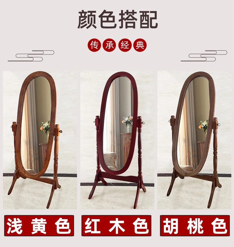 Standing Bed Room Mirrors Full Body Floor Nordic Design Long Mirrors Full Body Long Princess Espejos Decorativos Room Decoration