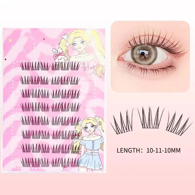 Natural Look Self Adhesive Eyelashes Clusters No Glue Needed Individual Lashes Reusable Soft Lash Extensions For Beginners Easy