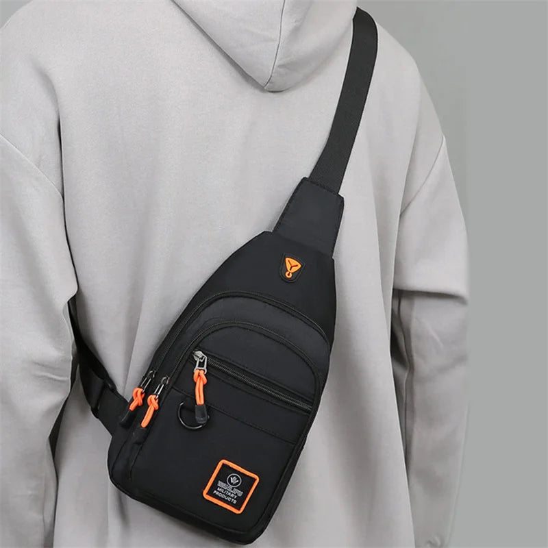 Chest Bags Men's One Shoulder Crossbody Bag Large Capacity Outdoor Sports Leisure Fashion Small Shoulder Bag Backpack Men's