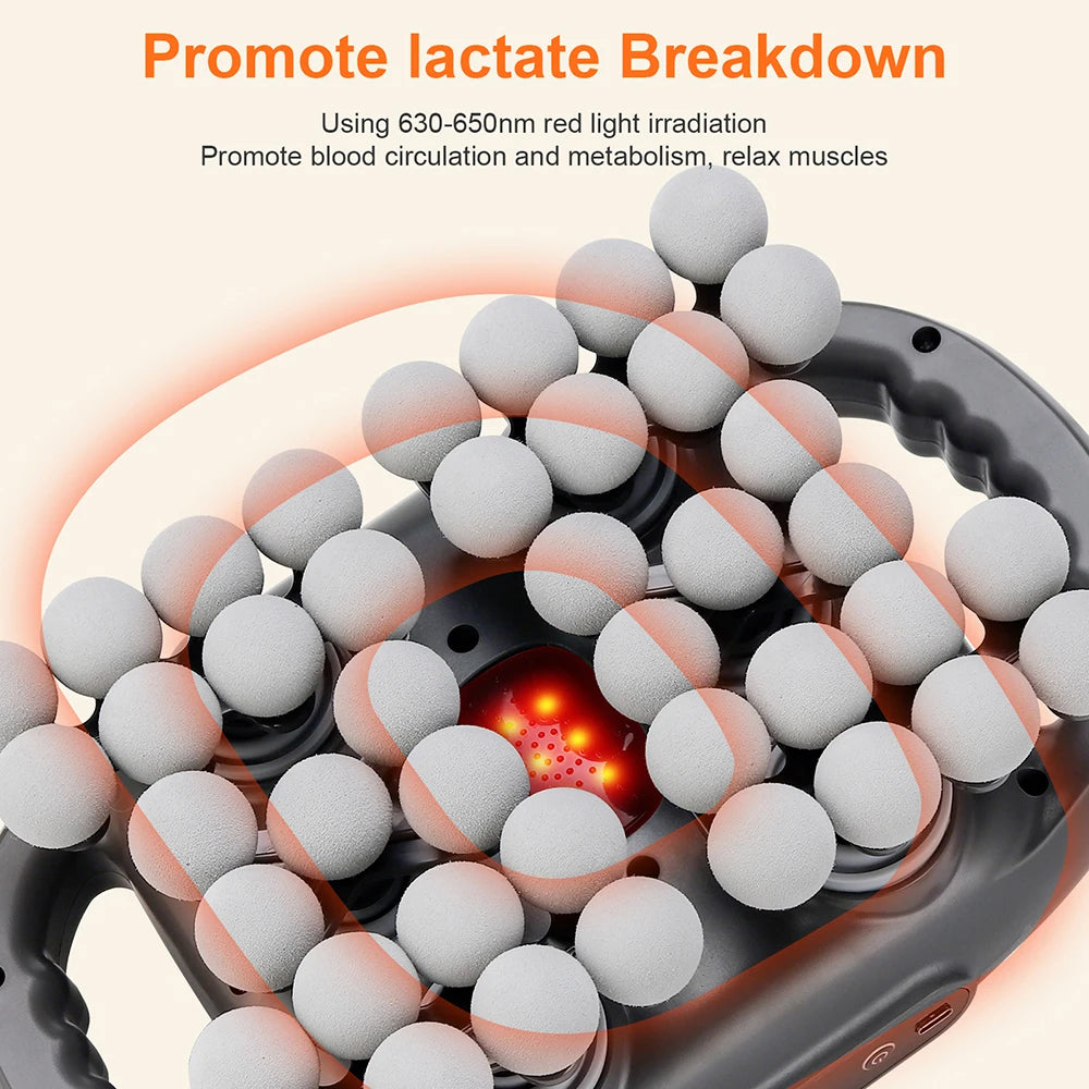 42-Heads Fascia Gun High-Frequency Vibration Body Massage Gun Back and Waist Massager Neck Shoulder Massager Muscle masajeador