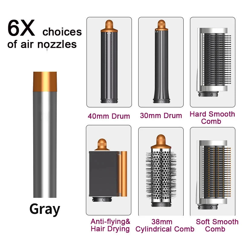 SenCiciMen X9 Multi Hair Styler Curling Iron Hair Hot Air Brush Curling Barrel Hair Dryer Salon Professional Curly Hair Styler