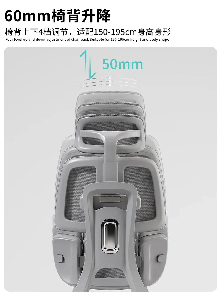 Ergonomic Lift Office Chair with Lumbar Support Household Gaming Esports Chair Household Computer Chair