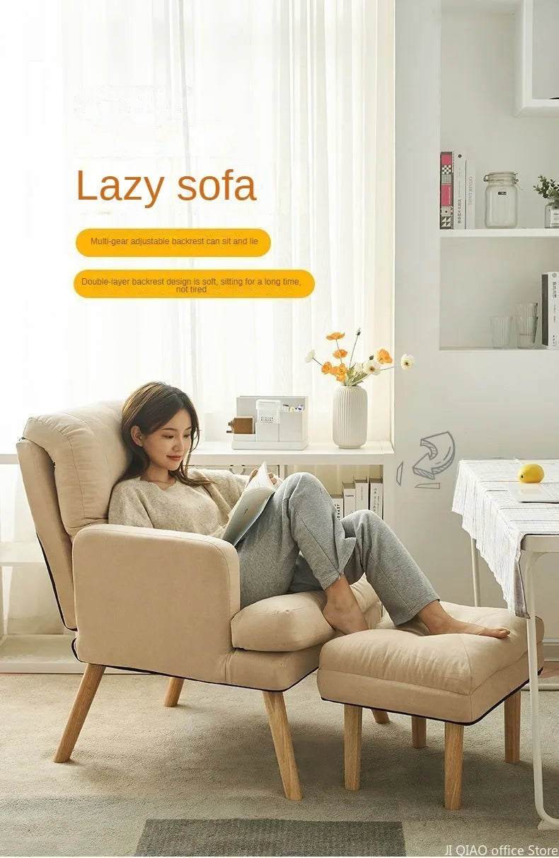 Living room lounge chair computer chair home study office chair bedroom armchair folding single person sofa chair vanity chair