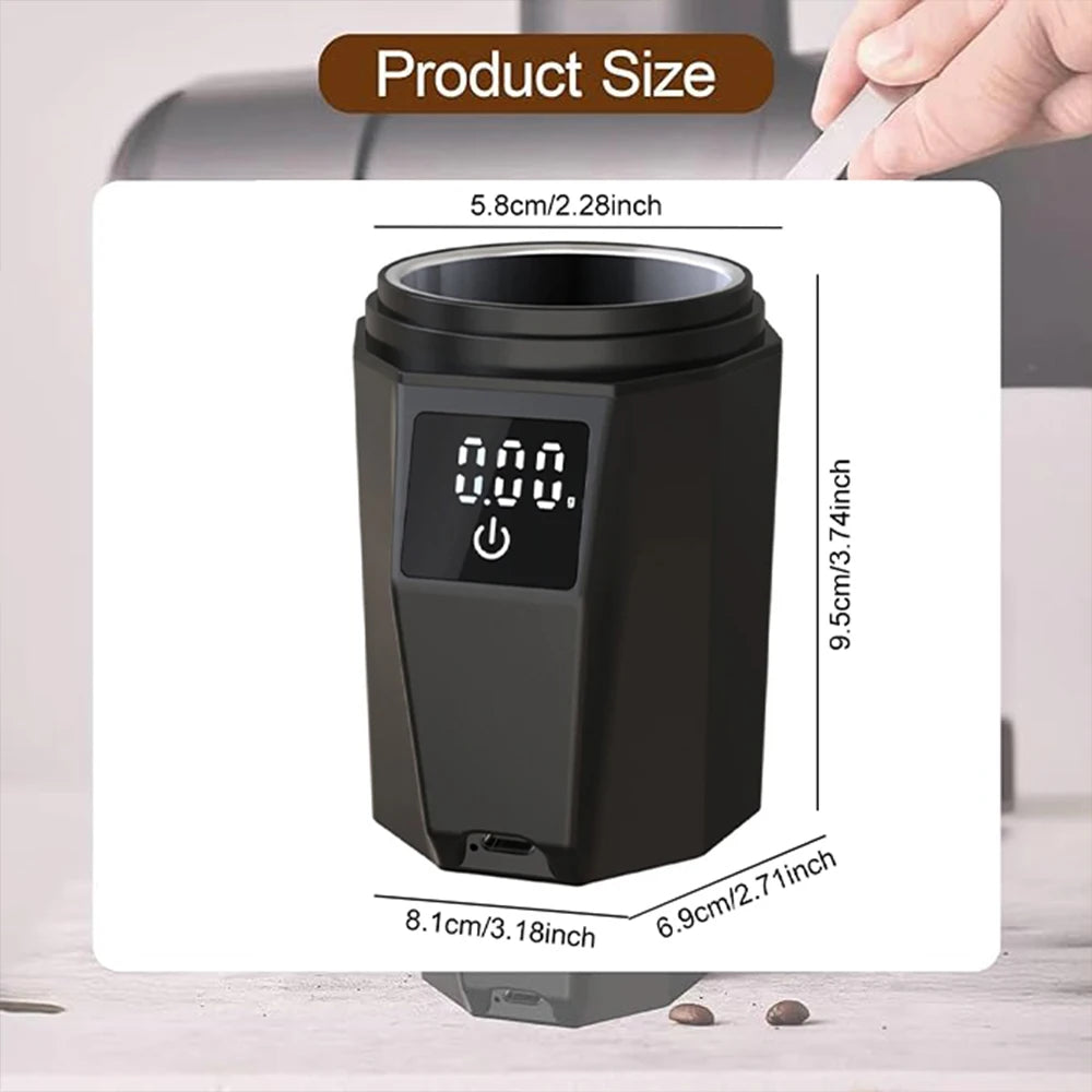 Digital Coffee Scale with 58MM Dosing Cup, LCD Espresso Weighing Scale 500g Precision Barista Tool