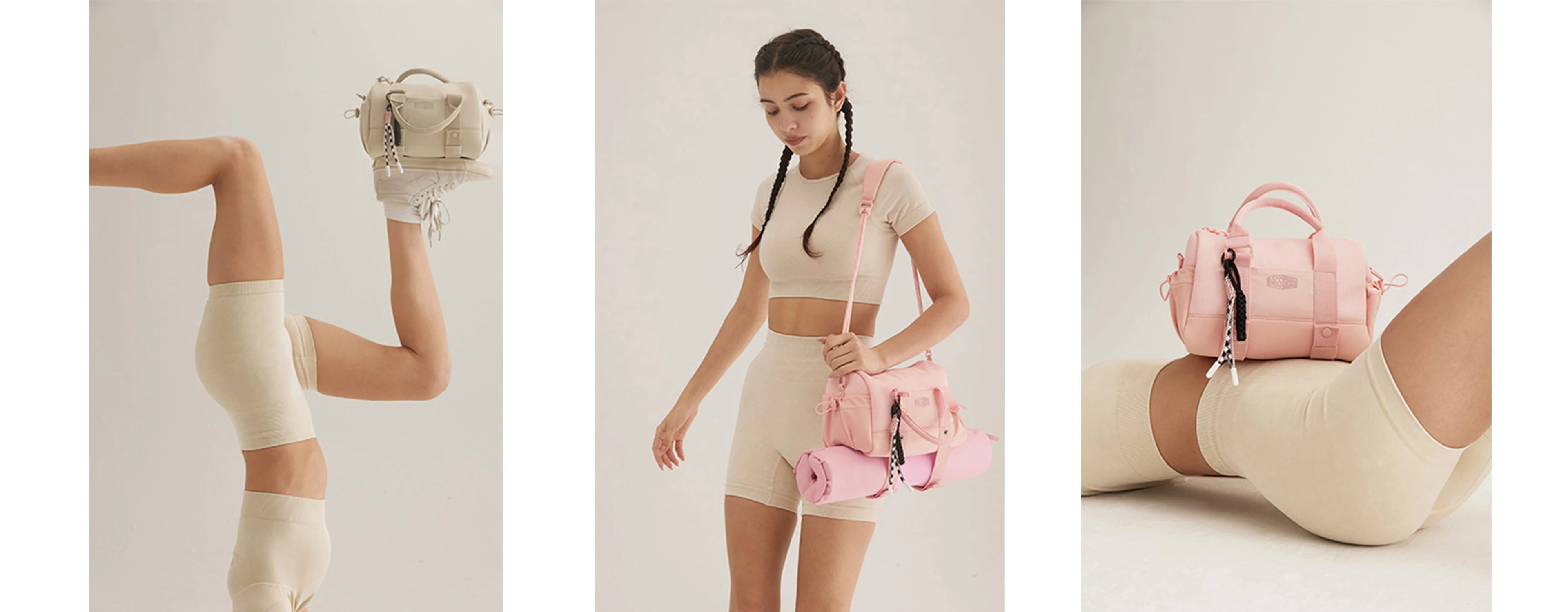 BAGSMART Boston Bag for Women Mini Duffel Shoulder Crossbody Bag Waterproof with Wet Pocket Gym Travel Daily Beach Weekender