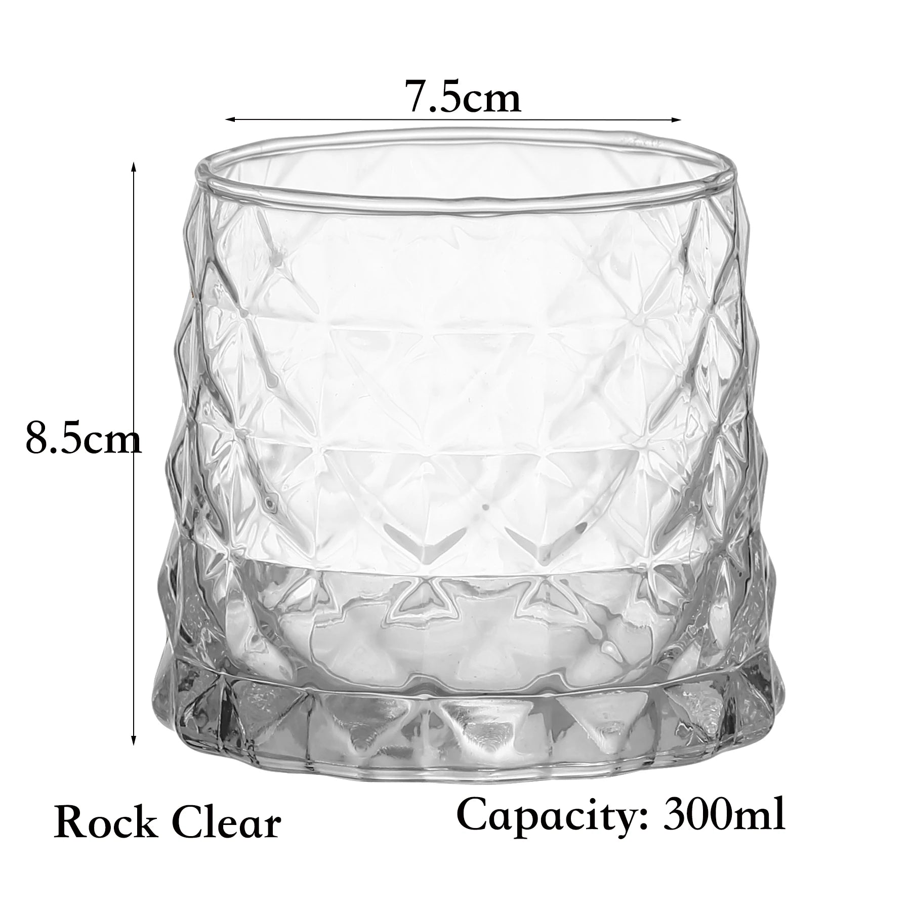 Whiskey Glass, Old Fashioned Rocks Glasses Tumblers, Glassware for Cocktail Scotch, Bourbon, Gin, Voldka, Brandy