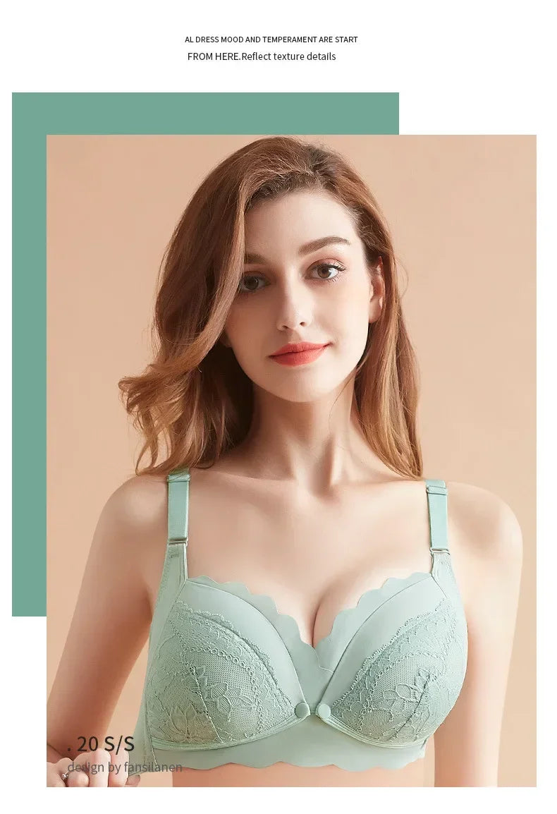Front Open Nursing Bra Maternity Cotton Breastfeeding Pregnant Women Bralette Wire Free Maternal Underwear Lactation Clothes