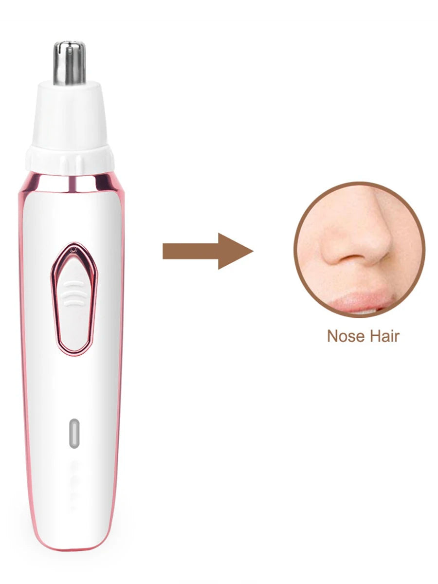 Women Electric Shavers Razors on Leg Armpit, Epilator Nose Hair Remover Facial Body Bikini Eyebrow Beard Mustache Women Trimmers