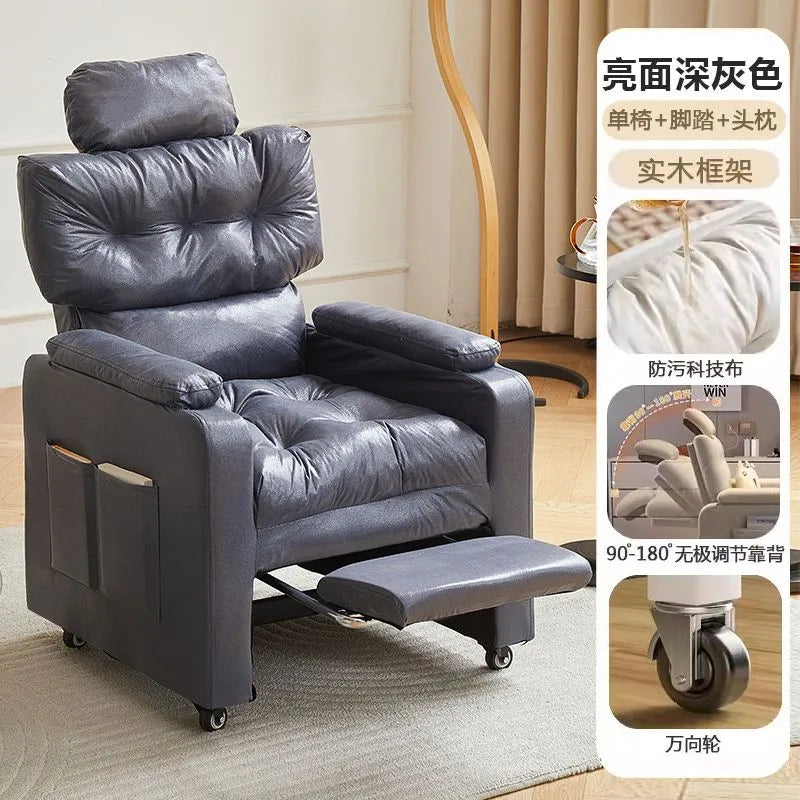 Sofa Computer Chair Sitting Comfort Home Lazy Chair Can Lie in The Bedroom Internet Cafe Single Lazy Sofa Gaming Chair