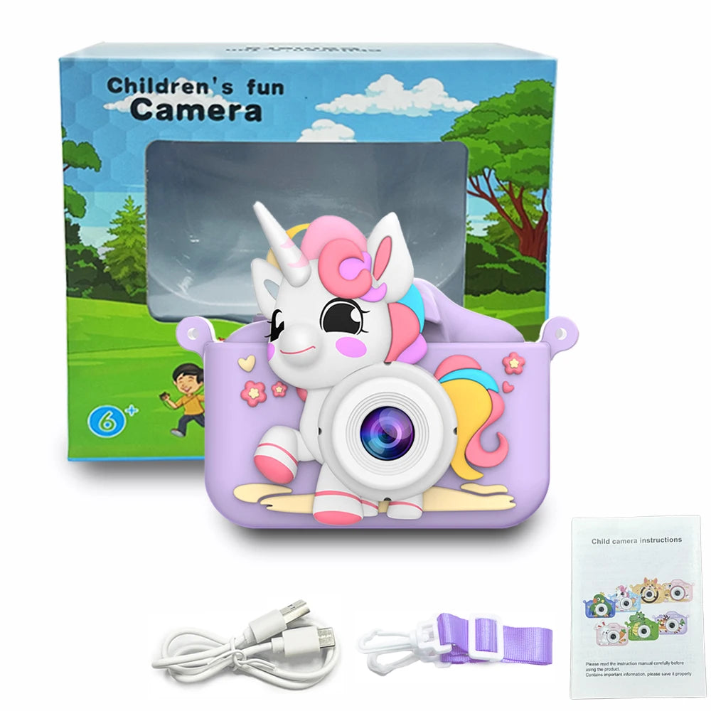 Kid Camera Digital Camera Toys For Girls Boys 1080P HD Screen Video Recording Music Playback Gaming 2 inch Children Camera Gift
