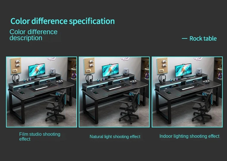 Shelf Living Room Office Desk Storage Standing Floor Metal Arbenic Computer Desks European Black Mesa De Escritorio Furniture