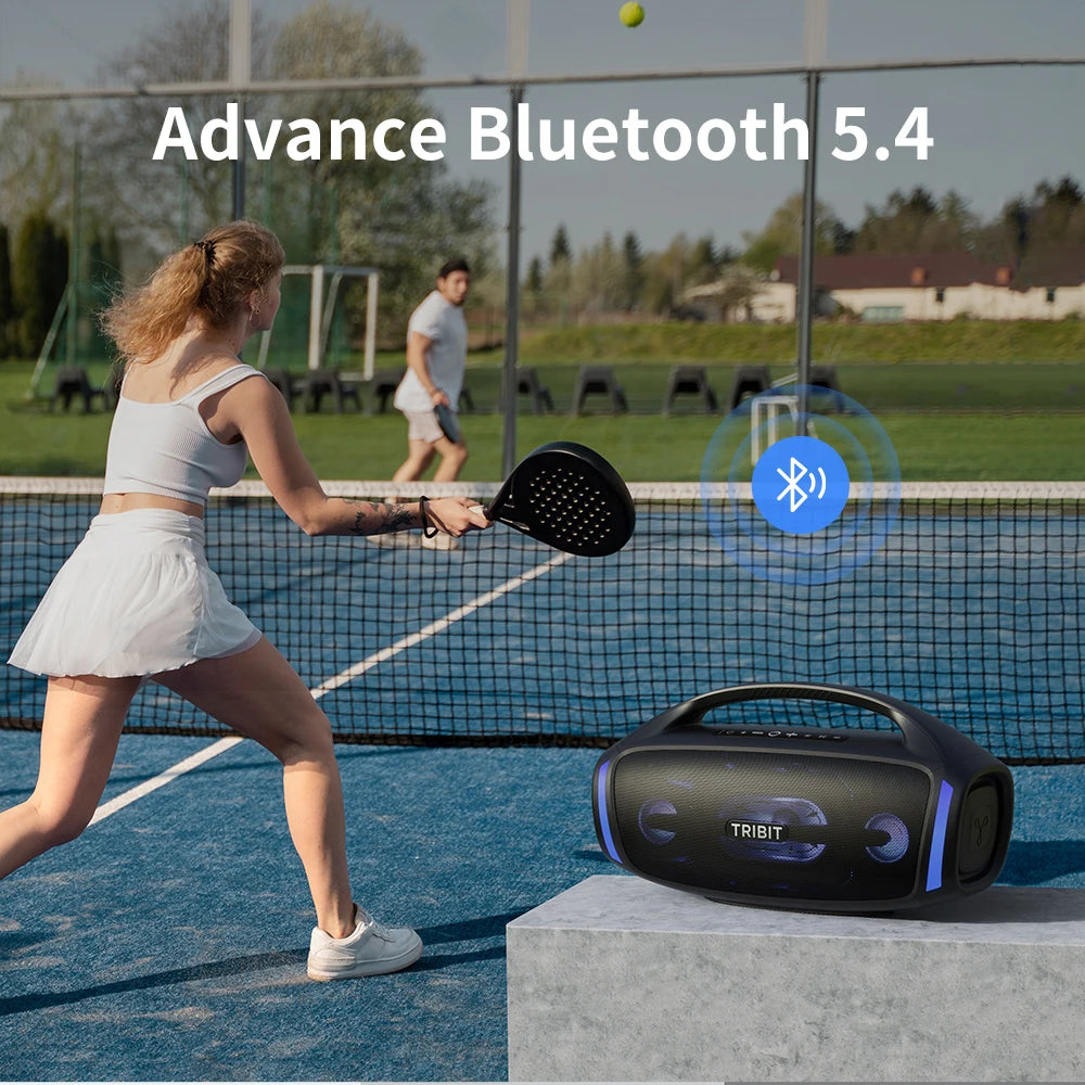 TRIBIT StormBox Blast 2 Bluetooth Speaker, 200W Power With Subwoofer Outdoor IP67 Party Speaker, 30H Playtime, LED, Mic Input
