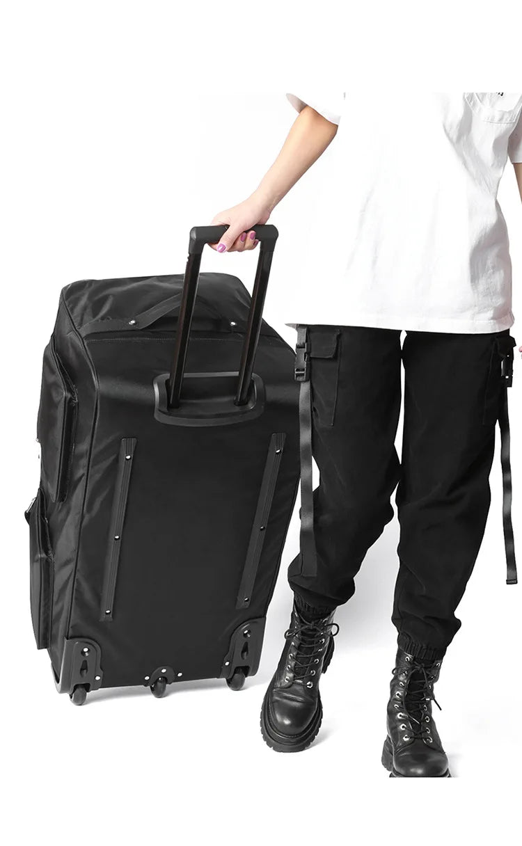 Large Capacity 150L Rolling Luggage Trolley Bags with Wheels Waterproof Oxford Duffel Bag Wheeled Bag Travel Suitcase Luggage