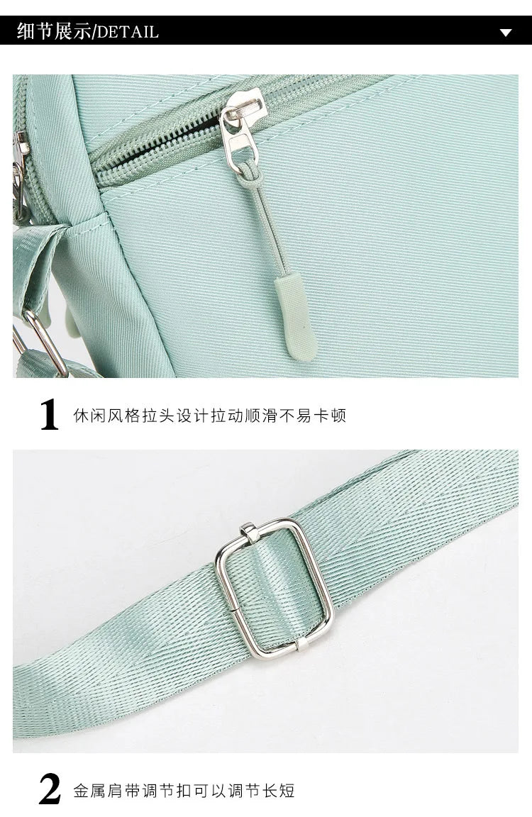 Demon Hunters Kpop Crossbody Bag Women Shoulder Bags Girls Square Bag Mobile Phone Storage Bags Outdoor Anime Printed Handbag