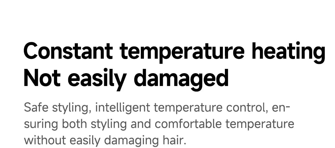 DOCOLAB Cordless 2-in-1 Straight Hair Comb & Curler Negative Ion USB Charging 30s Heat Up Travel-Friendly Styling Brush