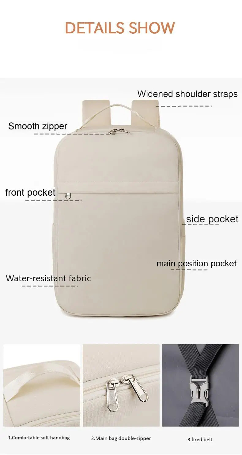 New Business Backpack - Fits 14"/15" Laptops, Great for Short Trips. Colorful, Cabin-Approved. Unisex, Stylish & Practical