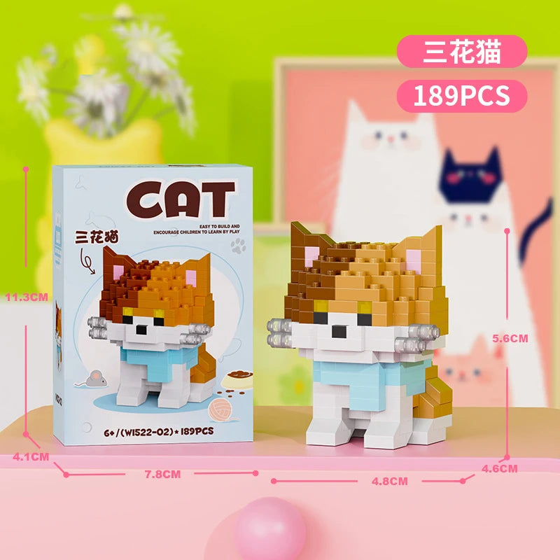 Animals Bricks Construction Set Micro Building Blocks Children Toy Adult Particle Building Block Mini Toys Decoration Home Gifts