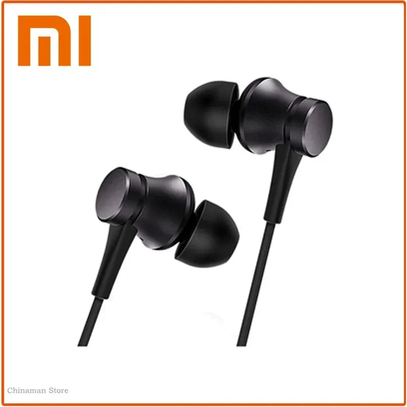 Original Xiaomi in-ear Sport Headphone with Mic Headset for Phone Xiaomi Samsung Huawei-Piston 3 Earphone Bass Wired 3.5MM