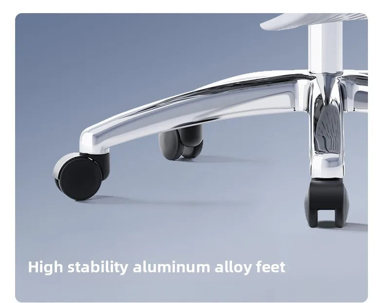 Ergonomic Computer Chair, Reclining Office Swivel Chair, Aluminum Alloy Legs Four-Level Gas Rod