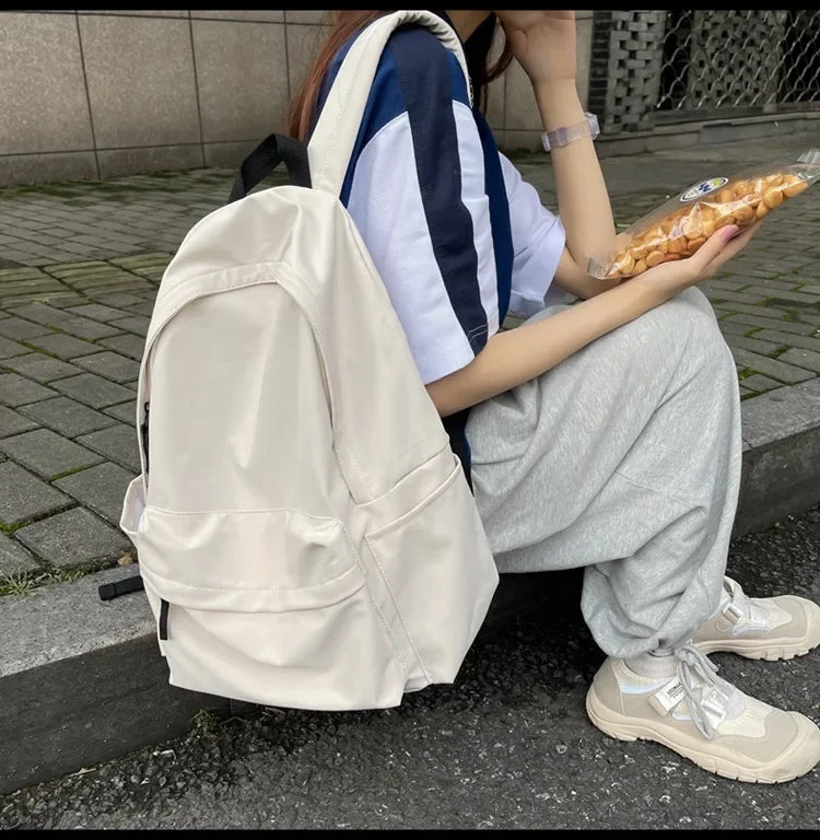 Shoulder Bag Backpacks Schoolgirl Versatile Backpack Large Capacity Waterproof Travel Bag Washable Nylon Computer Bag Unisex