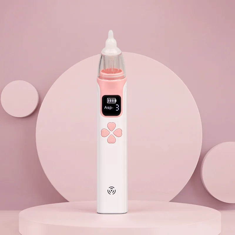 AiQUE Baby Nose Cleaner Silicone Adjustable Suction Electric Child Nasal Aspirator Safety Convenient Low Noise