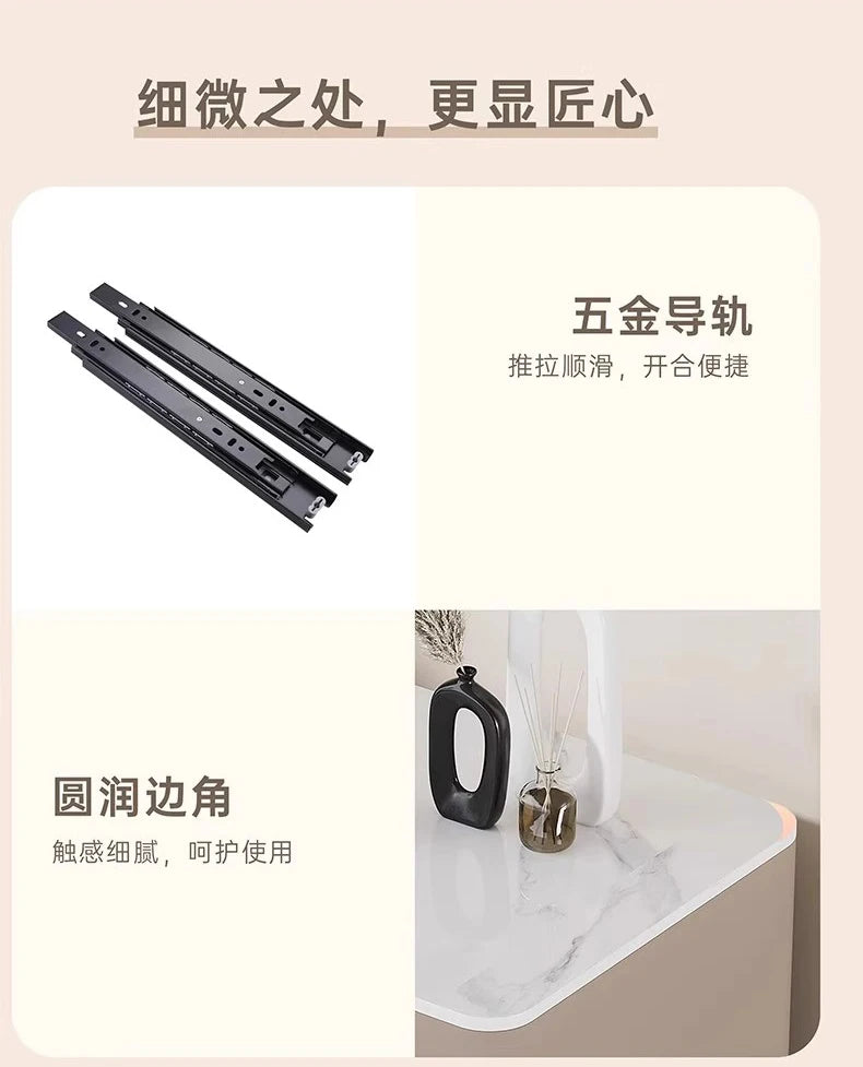 Space Saving Nightstands Creative Modern Simple Elegant Bedside Table Premium Aesthetic Mesitas De Noche Bedroom Furniture