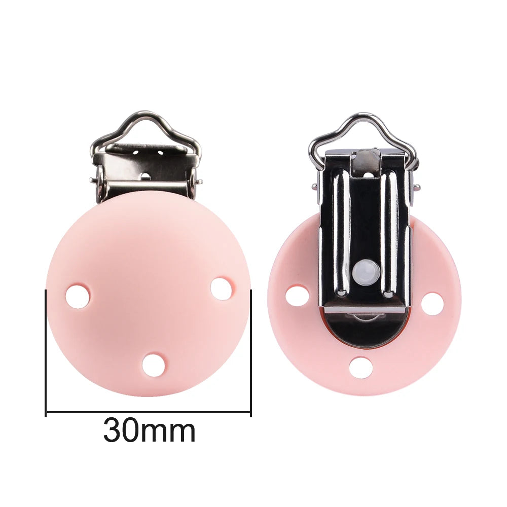 Lofca Silicone Clip 5 PCS Baby Pacifiers for DIY Pacifier Chain Nursing Teething Baby Gifts Food Grade Free BPA Baby