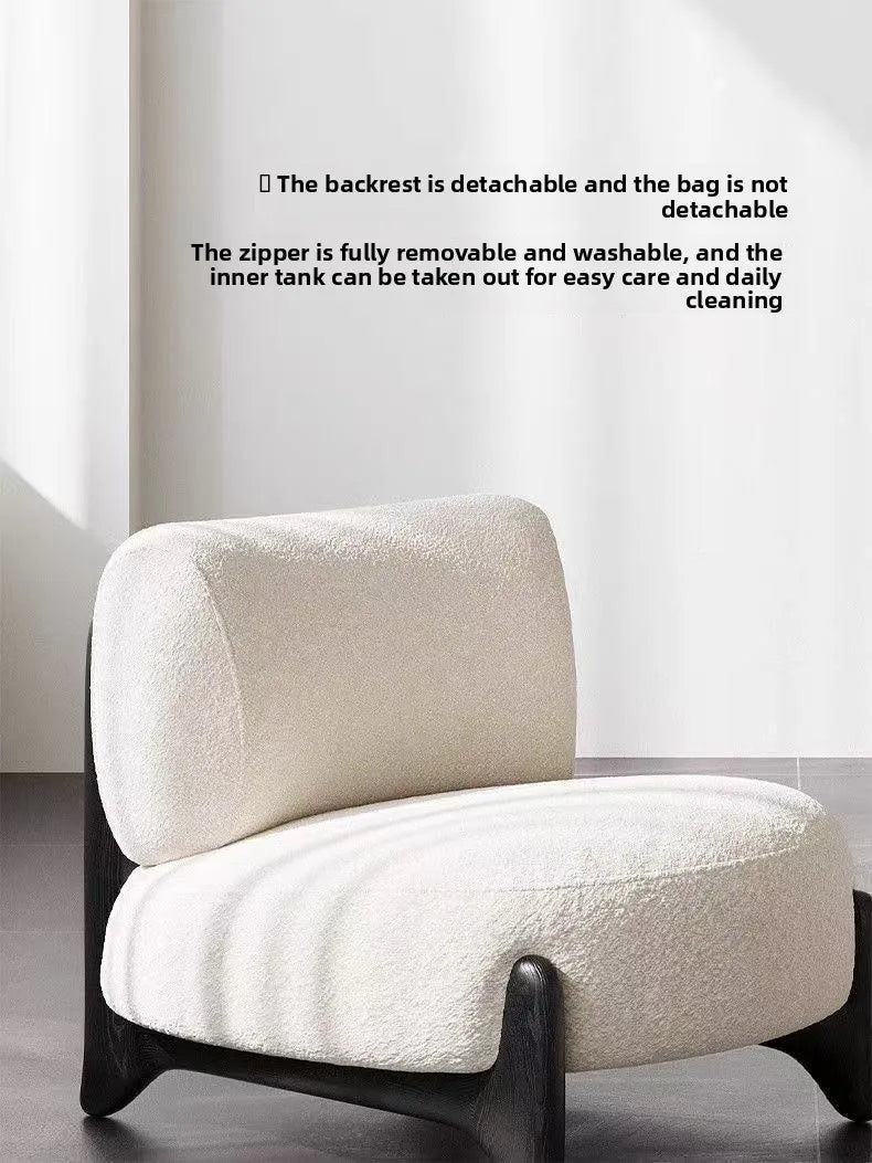 Cream Wind, Stool, Living Room, Balcony Bedroom, Chair Bed and Breakfast, Lazy Sofa Internet Celebrity Leisure Chair Sofa Chair