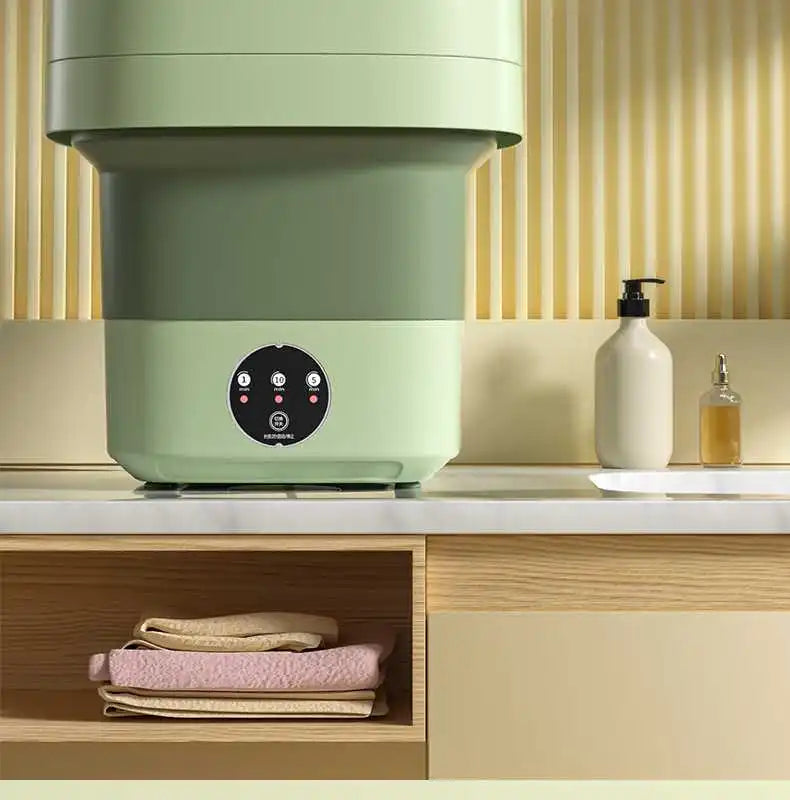 Foldable Mini Washing Machine Portable Mini Socks Underwear Panties Washing Machine Big Capacity 3 Models With Spinning Dry