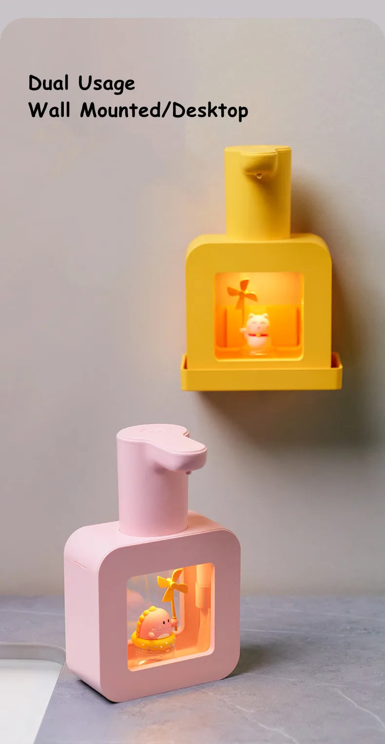 New Automatic Soap Dispenser Cute Pet Contact Free Hand Sanitizer USB Charging 400ml Liquid Dispensers Wash Handtizer Personal