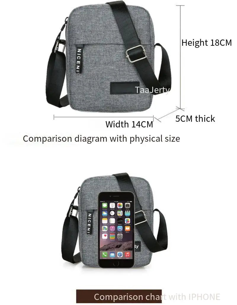 New men's crossbody bag, small crossbody bag, crossbody backpack, casual wallet, multi-functional business bag