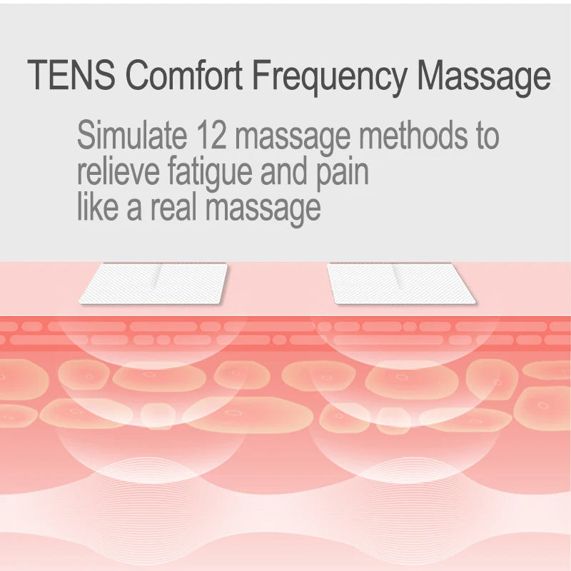 Electric 12 Modes TENS Acupuncture Physiotherapy EMS Muscle Stimulator Pulse Meridian Therapy Machine Body Relaxation Healthcare