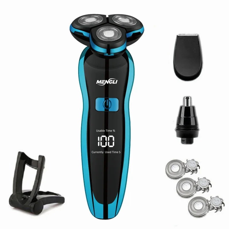 ZOZEN Men Electric Shaver Rechargeable Electric Razor Men Women Body Hair Cutting Shaving Machine Beard Trimmer Wet-Dry Use