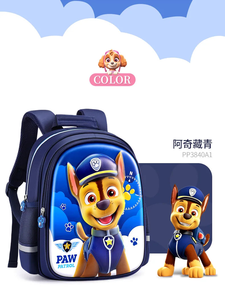 Original PAW Patrol Children School Bag Cute Dogs Fashion Boy Girl Backpack Kids Kindergarten Backpacks Chase Skye Baby Gift