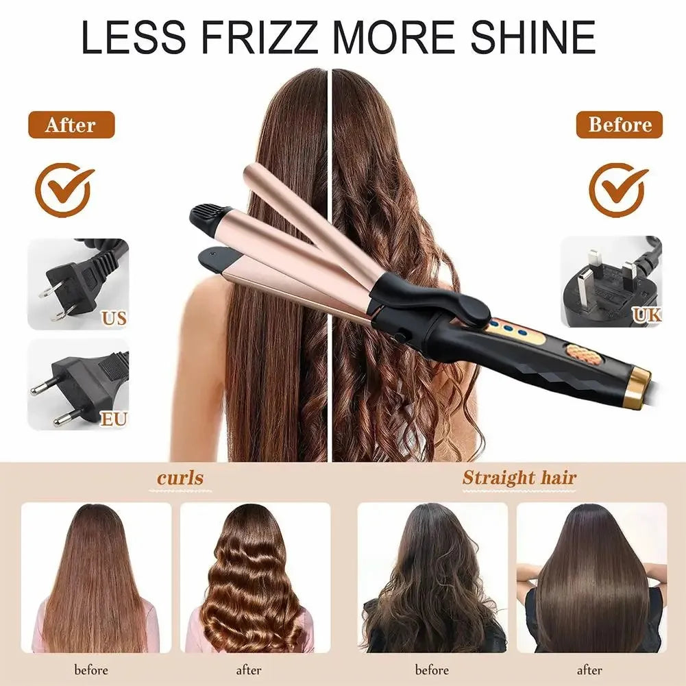 2 in 1 Automatic Hair Curler Auto Rotating Ceramic Hair Roller Professional Curling Iron Curling Wand Hair Waver