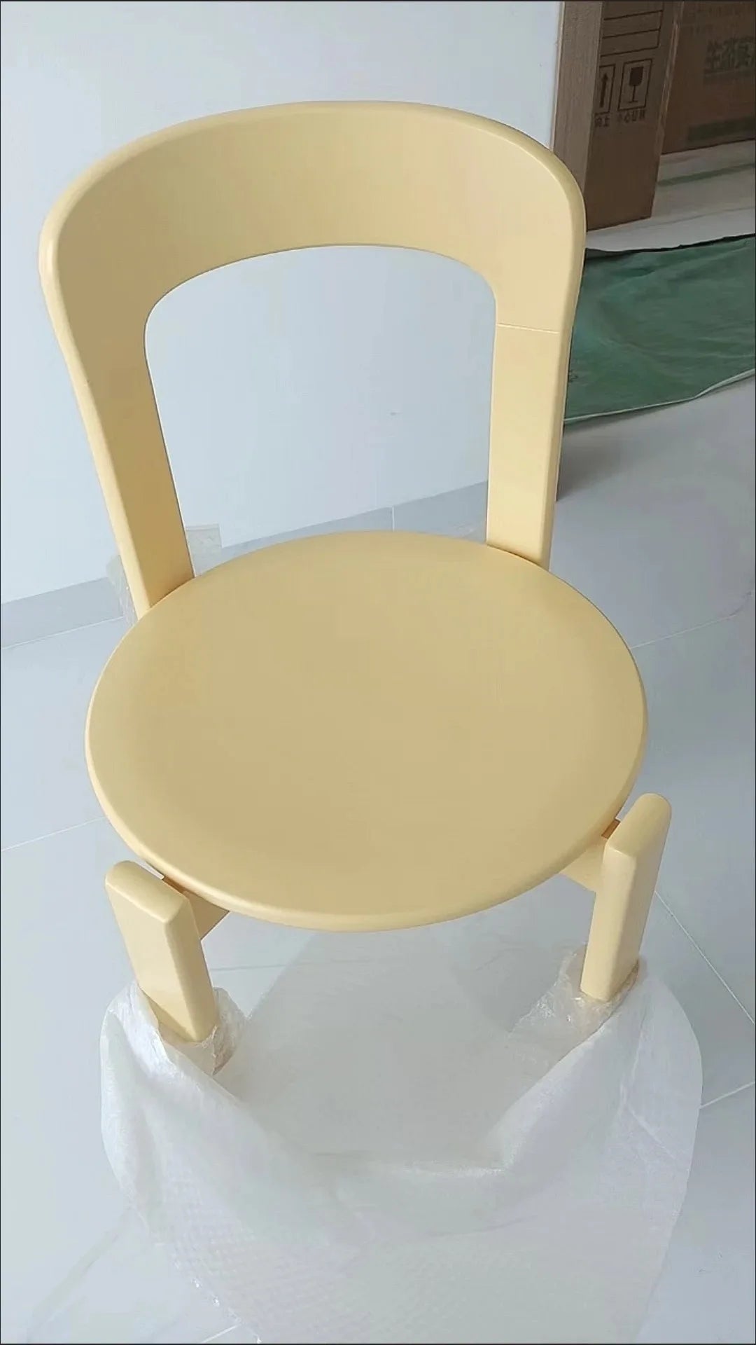 Viral Rey Dining Chair Mid-Century Solid Wood Stool French Bistro Vintage Designer Famous Home Cafe Furniture