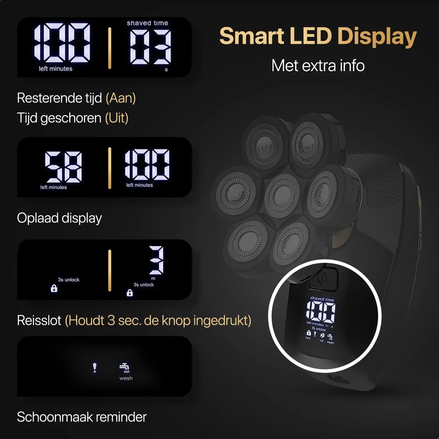 5 in 1 Shaver for Men Electric Shaver Powerful Bald Head Shaver Beard Shaving Machine For Men Razor Husband Gift Boyfriend