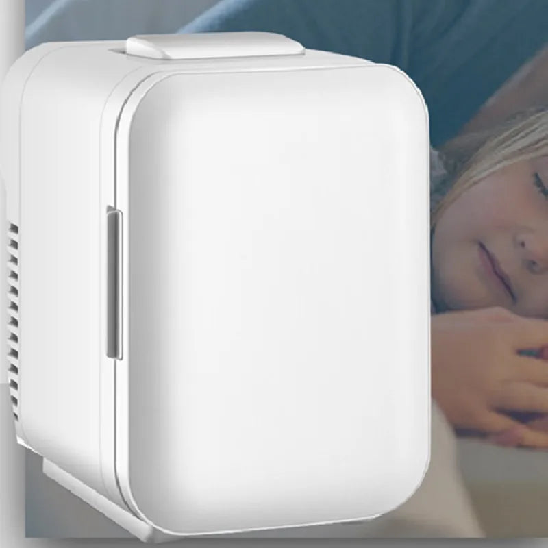 6L Mini Refrigerator, Small Household Dormitory, Car And Home Dual-Purpose Student Car Refrigerator Single Person Household