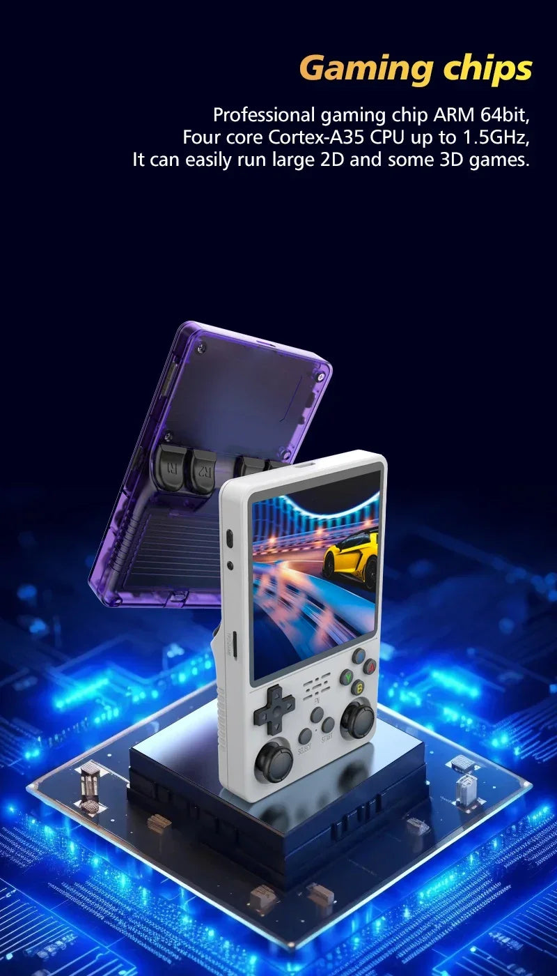 TOP Sale 4"IPS Big Screen R36S Plus Retro Handheld Game Console Linux 64-bit System RK3326 Portable Pocket ARKOS 2.0 R36SPLUS