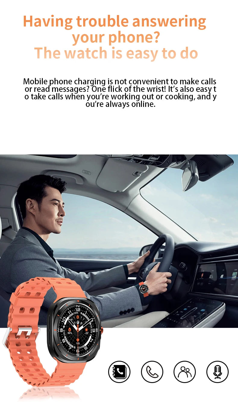 G.L Wear 2025 New Men's Smart Watch 1.52 Inch Bluetooth Talk Sports Fitness Pedometer Woman Smart Watch