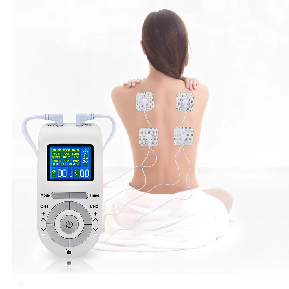 EMS TENS Electrode Pads Back Neck Body Massager Low Frequency Nerve Muscle Stimulator Relaxation Treatment Electrostimulator