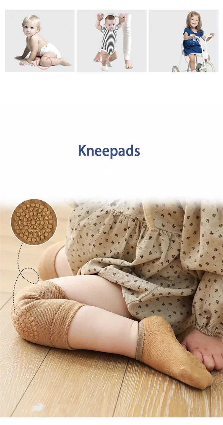 Soft Newborn Slip Toddler Anti Sock For Girls Boys Baby Girl Boy Sport Socks and Knee 2Pcs Infant Set Summer Spring 2023 New