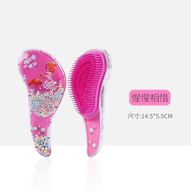 Children's Hair Smoothing Comb Anti-static Massage Hair Brush Tangle Detangle Shower Massage Hairbrush Comb Salon Hair Styl Tool