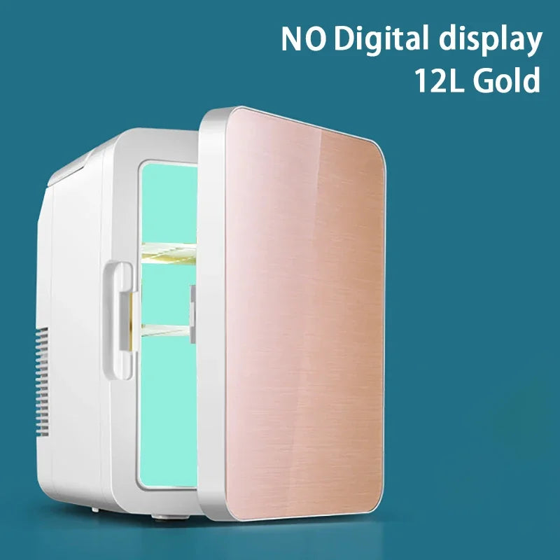 12L Portable Mini Refrigerator Student Dormitory Heating And Cooling Cosmetics Car Home Dual-Use Refrigeration And Preservation