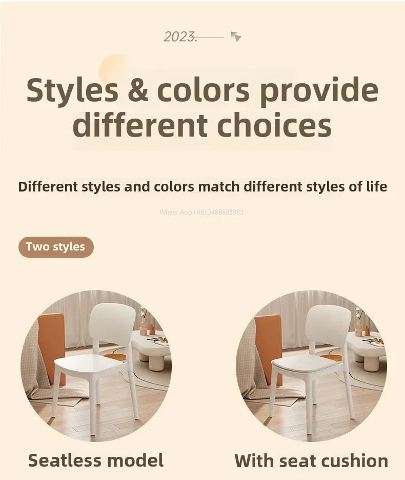 Hot Chair, Plastic, Household, Thickened, Restaurant, Backrest Chair, Commercial, Dining Chair, Modern, Simple, Comfortable