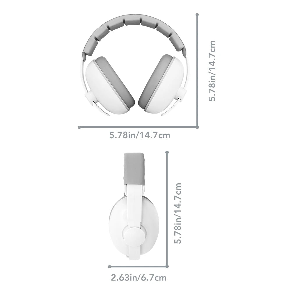 1pc Baby Ear Protection Anti-Noise Earmuffs Headphones for Sleep & Travel Ear Protection with Stretchable Design