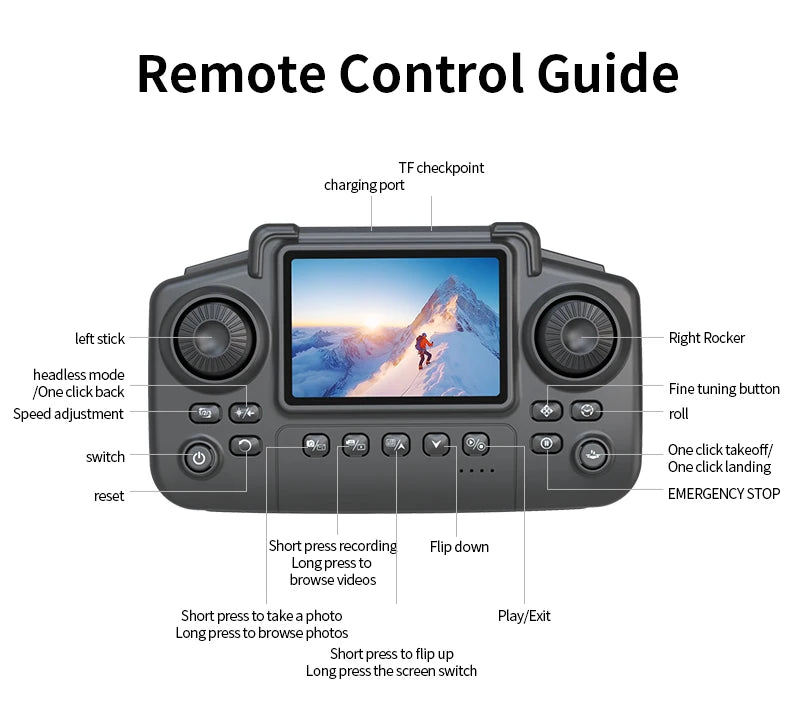 K100 Max Mini RC Drone 4K Professional HD Camera Optical Flow Positioning Colorfuls Dron Foldable RC Quadcopter Toys for Kids